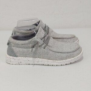Hey Dude Women's Cindy Light Grey Shoes Size 6 EXCELLENT COND
